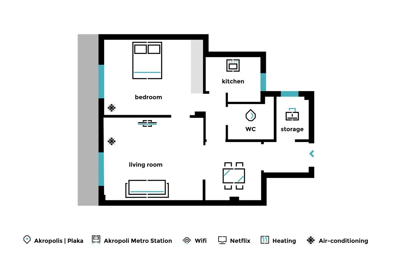 Acropolis Heart 1Bd Apartment In Plaka By Upstreet Athene Buitenkant foto